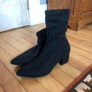 Vagabond MYABlack Stretch Sock Mid-Calf Boots EU: 39 US 8 - 8.5